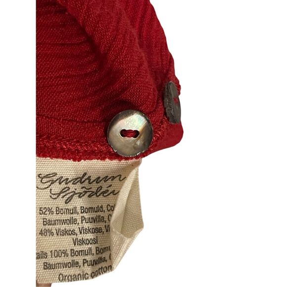 Gudrun Sjoden Embroidered Button Front Shacket Dress Women’s Size Medium - Picture 4 of 8